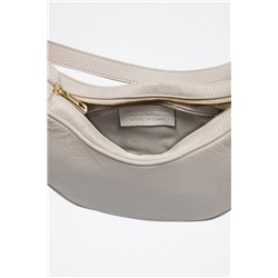 Bandolera de piel Asís - Beige