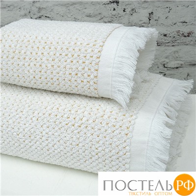 Полотенце Arya жаккардовое 70x140 Merlin Белый, желтый