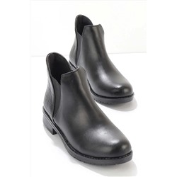 Bambi Siyah Siyah Kroko Kadın Bot & Bootie K02641430109