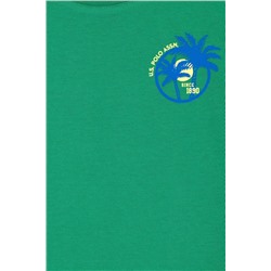 Erkek Çocuk Yeşil Bisiklet Yaka Tişört