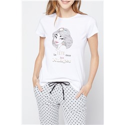 Camiseta Jasmín Aladdin Disney Felina - Blanco