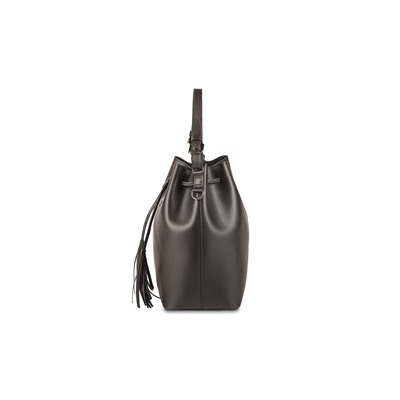 Bolso saco de piel Jila Negro