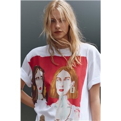 GIRLS PRINT T-SHIRT