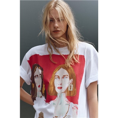 GIRLS PRINT T-SHIRT