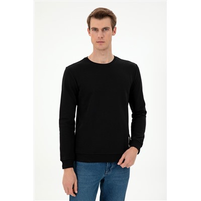 Erkek Siyah Sweatshirt