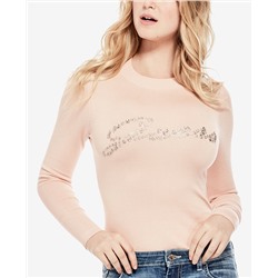 GUESS Holly Embellished Cutout Top