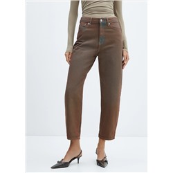 Jeans slouchy tiro alto