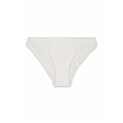 Braga clásica microfibra y encaje blanco
