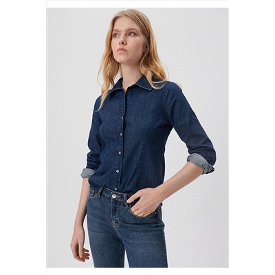 MaviIndigo Denim Gömlek Slim Fit / Dar Kesim 1210625-85481