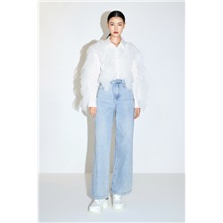 Camisa avolantada Blanco