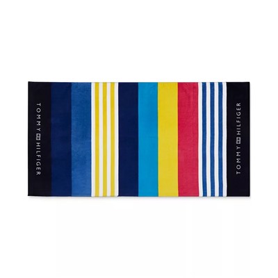 TOMMY HILFIGER Sunblock Stripe Beach Towel, 36" x 70"
