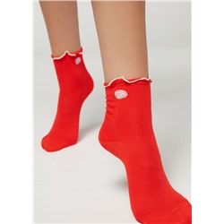 Kurze Socken mit maritimem Motiv