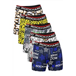 ROCKHARD Erkek Baskılı Boxer 5'Li Paket, ROCKHARD                                            
                                            Erkek Baskılı Boxer 5'Li Paket