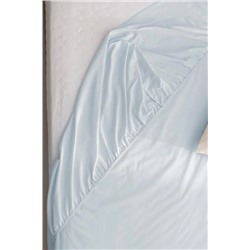 Manon King Size Plus %100 Pamuk Ranforce Lastikli Çarşaf - Mavi