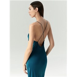 Платье макси с открытой спиной, PL1597/jewel