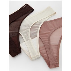 Tangas, 3er-Pack