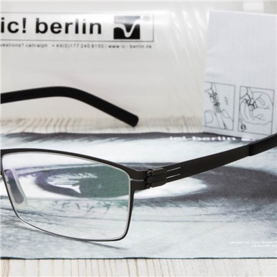 IB00001 - Оправа ic!Berlin Alwin C. gun metal &#43 футляр