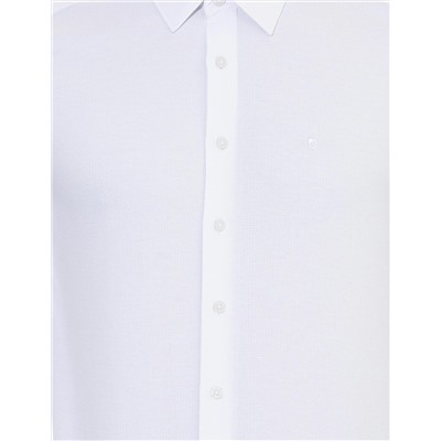 Beyaz Slim Fit Uzun Kollu Gömlek