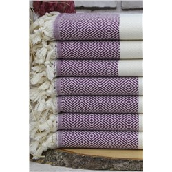 Fabric Box, %100 Doğal Pamuk Elmas Peştemal Banyo Havlusu Türk Havlusu Hamam Plaj Havlusu