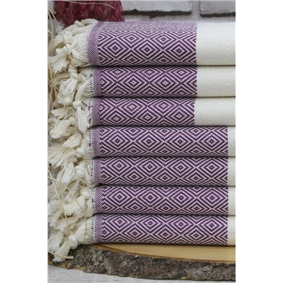 Fabric Box, %100 Doğal Pamuk Elmas Peştemal Banyo Havlusu Türk Havlusu Hamam Plaj Havlusu
