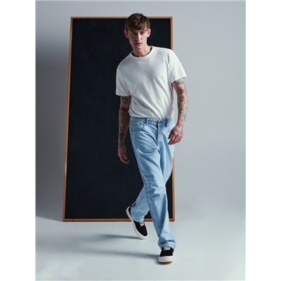 Jeans im Baggy-Fit mit weitem Bein