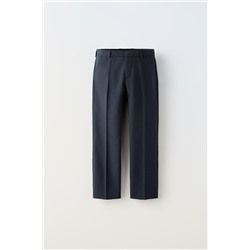 TEXTURED SLIM FIT SUIT TROUSERS