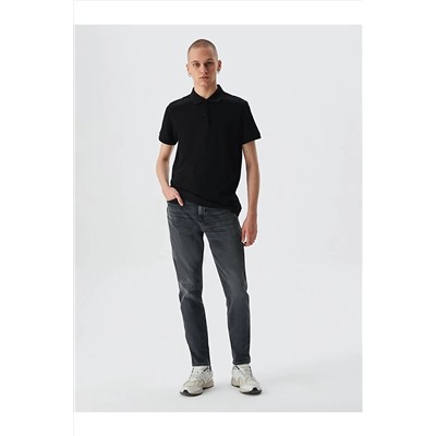 Ltb Polo Yaka Siyah T-shırt 01222845086089
