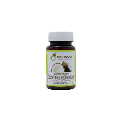 Кокосовое масло в капсулах Тропикана 60 капсул / Tropicana Cold Pressed Virgin Coconut Oil capsules 60 capsules