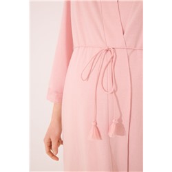 Bata "maternity" algodón rosa