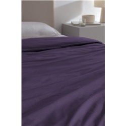 Manon King Size %100 Pamuk Ranforce Düz Nevresim - Mor