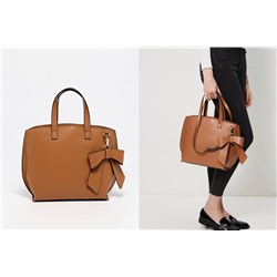 Bolso de piel Mini Lila Camel