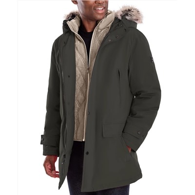 MICHAEL Michael Kors Michael Kors Men's Hooded Bib Snorkel Parka, Created for Macy's
