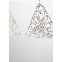 Collar cuerpo cristales strass