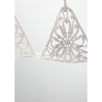 Collar cuerpo cristales strass