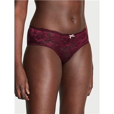 BODY BY VICTORIA Lace-Front Hiphugger Panty