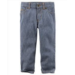 Hickory Stripe 5-Pocket Straight Jeans