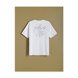 T-Shirt mit kleinem Stickereidetail