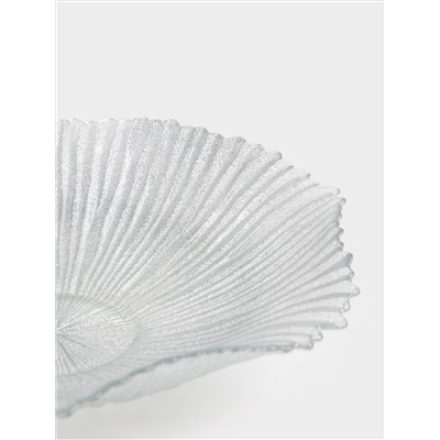 Ваза для фруктов, 32х7 см, стекло Р, серебристая, Avila