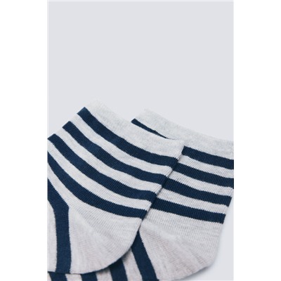 Calcetín corto rayas negras