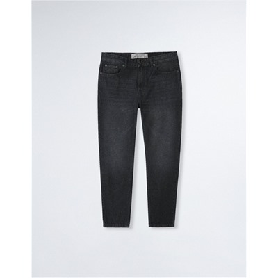 Cropped Fit Jeans, Men, Black