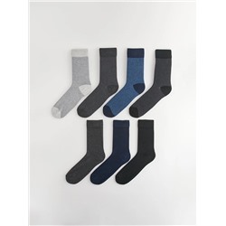 LC Waikiki Desenli Erkek Soket Çorap 7'li, LCW ACCESSORIES                                            
                                            Desenli Erkek Soket Çorap 7'li