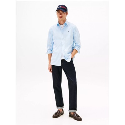 Regular Fit Stripe Print All-Day Shirt