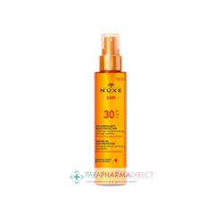 Nuxe Sun SPF30 Huile Bronzante Visage Corps 150ml