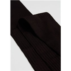 Lange gerippte Herrensocken mit Fil d‘Ecosse