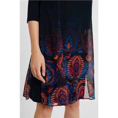 Vestido recto boho
