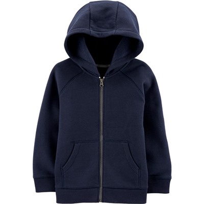 Zip-Up Fleece-Lined Hoodie