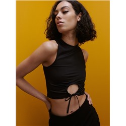Crop Top aus Jersey