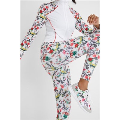 Legging slim tobillero floral