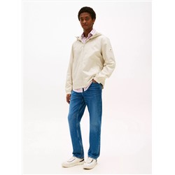 Water-Repellent Hooded Windbreaker