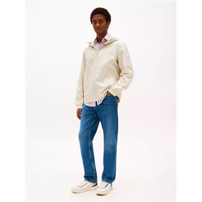 Water-Repellent Hooded Windbreaker